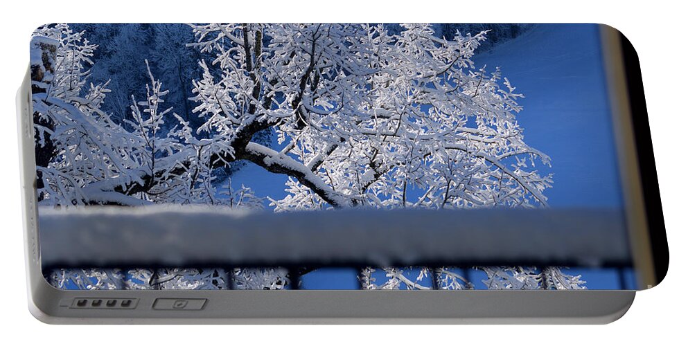 Amazing Portable Battery Charger featuring the photograph Amazing - Winterwonderland in Switzerland by Susanne Van Hulst
