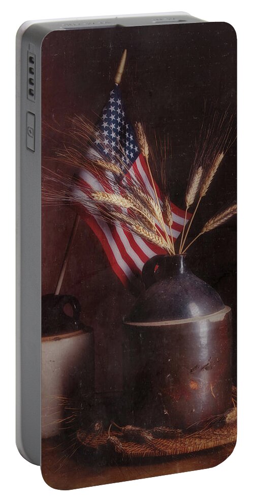 Farming Portable Battery Charger featuring the photograph Amber Waves of Grain by Tom Mc Nemar
