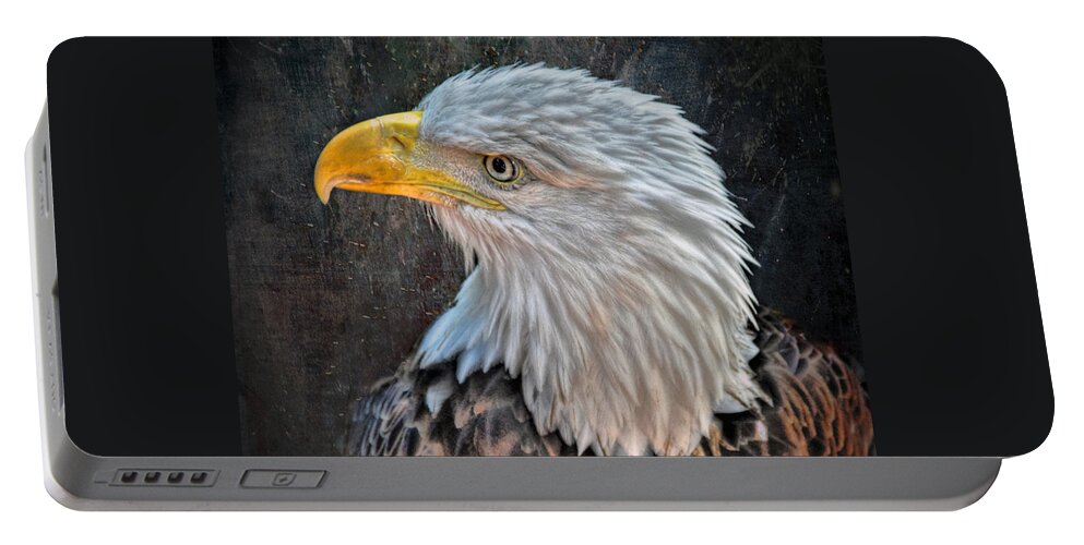 American Portable Battery Charger featuring the photograph American Bald Eagle by Savannah Gibbs