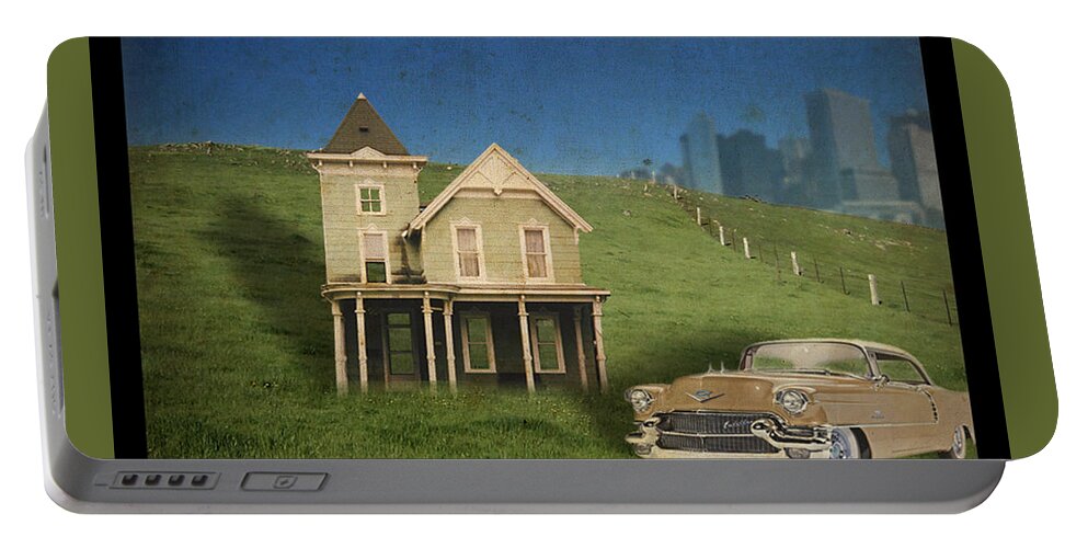 House Portable Battery Charger featuring the digital art American Dream by Tim Nyberg