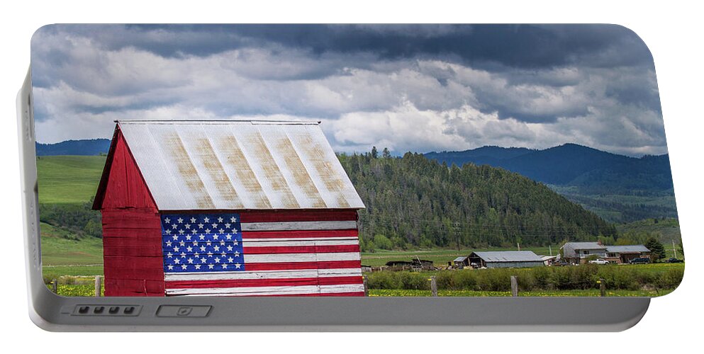 America Portable Battery Charger featuring the photograph American Landscape by Wesley Aston