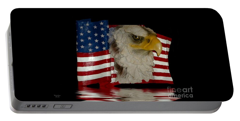 American Pride Portable Battery Charger featuring the photograph American Pride by Wanda-Lynn Searles