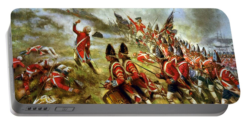 Military Portable Battery Charger featuring the photograph American Revolution, Battle Of Bunker by Science Source