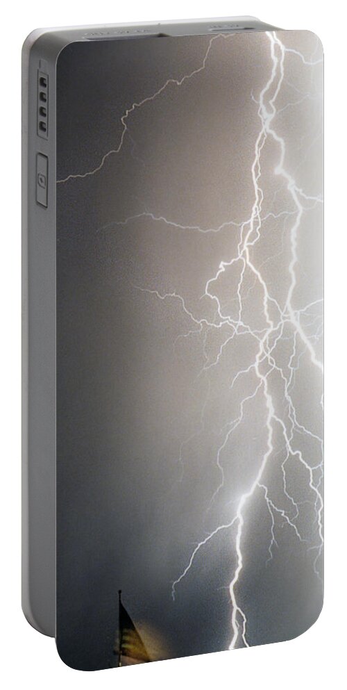 Usa Portable Battery Charger featuring the photograph American Storm by James BO Insogna