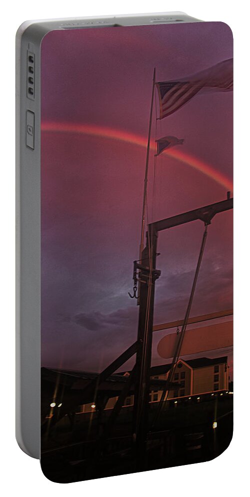 Sunrise Portable Battery Charger featuring the photograph American Trilogy by Kevin Senter