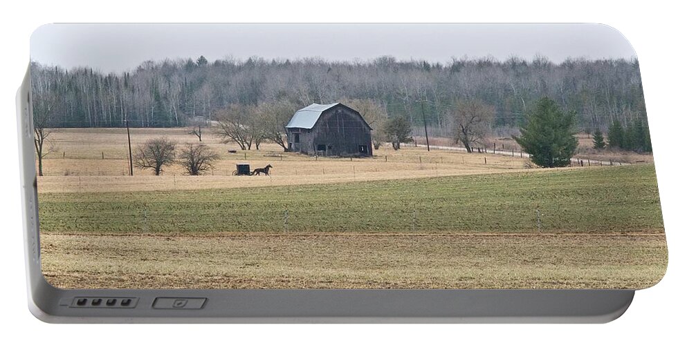 Amish Portable Battery Charger featuring the photograph Amish Country 0754 by Michael Peychich