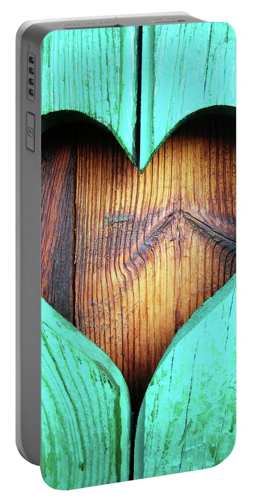 Heart Portable Battery Charger featuring the photograph Amor ... by Juergen Weiss