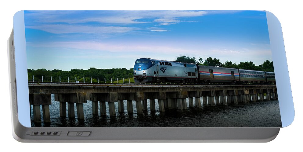 Amtrak Portable Battery Charger featuring the photograph Amtrak No 25 by Marvin Spates
