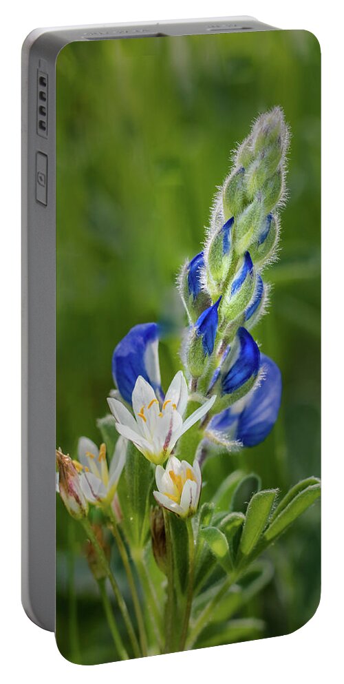 Intimate Portable Battery Charger featuring the photograph An Intimate Bouquet by James Woody