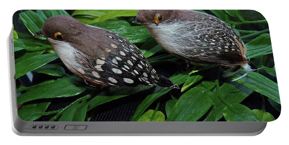 Couple Portable Battery Charger featuring the photograph An old couple these two birds by Eva-Maria Di Bella