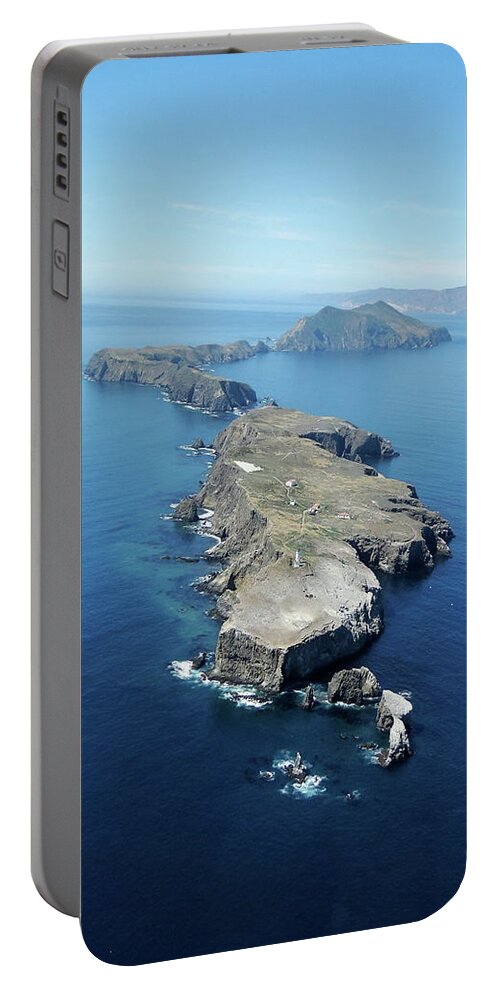 Anacapa Island Portable Battery Charger featuring the photograph Anacapa Island by Liz Vernand