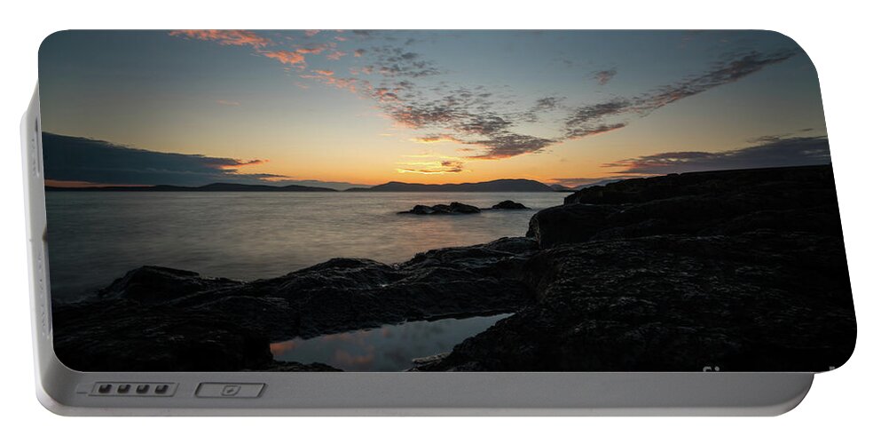 Anacortes Portable Battery Charger featuring the photograph Anacortes Tidepool Sky Window by Mike Reid