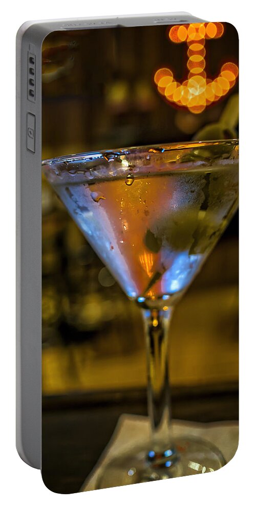 Martini Portable Battery Charger featuring the photograph Anchor Your Martini by David Kay