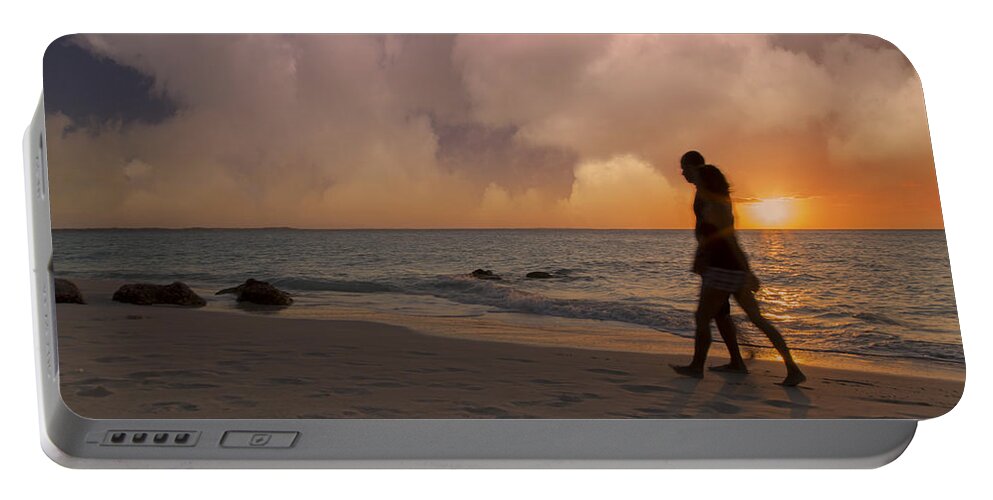 Beach Portable Battery Charger featuring the photograph And Never Tear Us Apart by Betsy Knapp