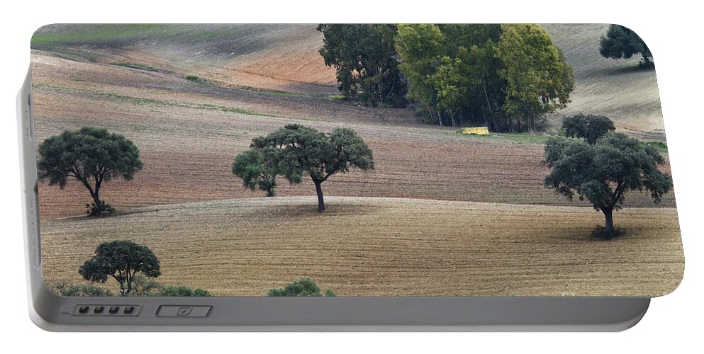Landscape Portable Battery Charger featuring the photograph Andalusian Meadows 1 by Heiko Koehrer-Wagner