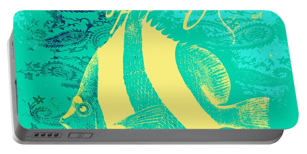 Brandi Fitzgerald Portable Battery Charger featuring the digital art Angel of the Sea by Brandi Fitzgerald