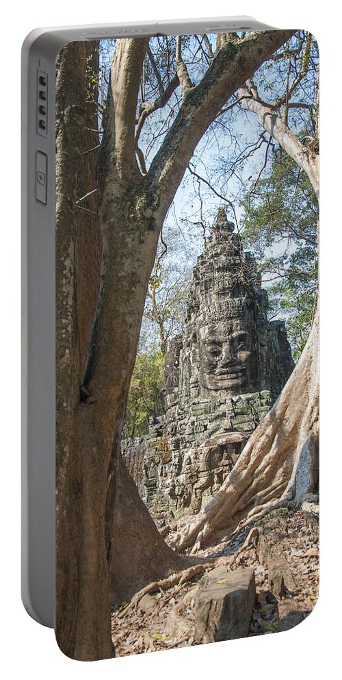 Angkor Wat Portable Battery Charger featuring the photograph Angkor Thom South Gate by Rob Hemphill