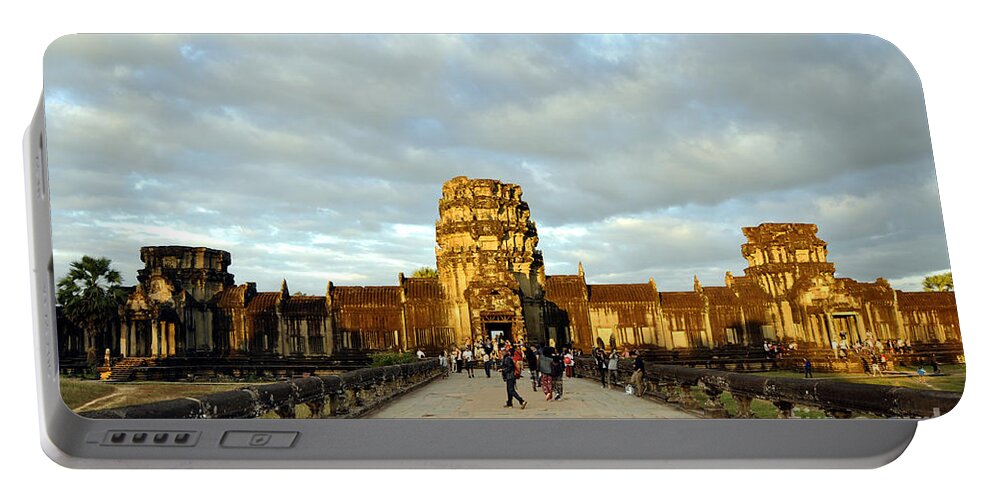 Angkor Wat Portable Battery Charger featuring the photograph Angkor Wat 5 by Andrew Dinh