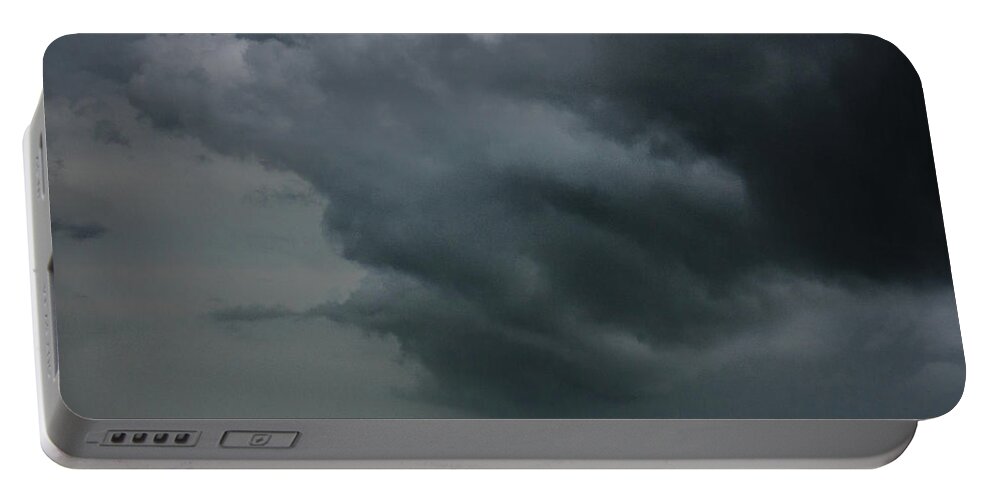 Florida Portable Battery Charger featuring the photograph Angry Storm at Lido Beach by Joni Eskridge