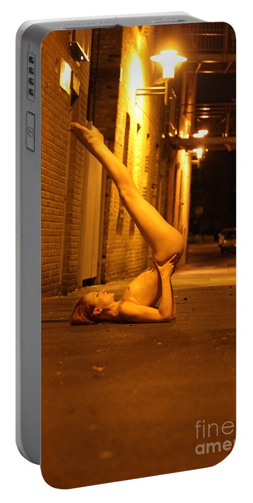 Fine Art Nude Portable Battery Charger featuring the photograph Anita De Bauch by Nocturnal Girls