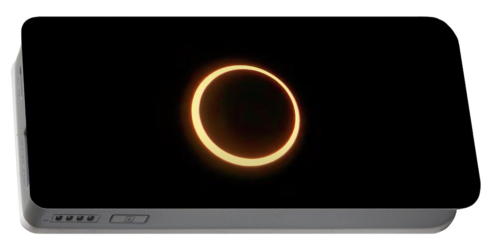 Eclipse Portable Battery Charger featuring the photograph Annular Solar Eclipse May 12 2012 by Her Arts Desire