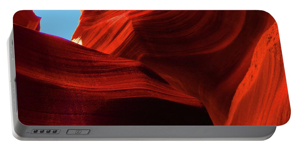 Antelope Canyon Red Rock Formations Portable Battery Charger featuring the photograph Antelope Canyon by Florence Ponzo