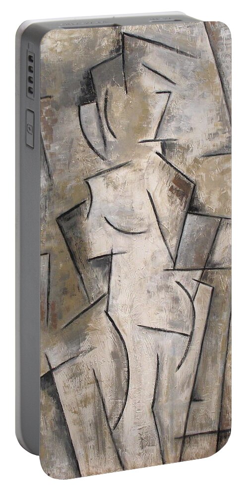 Figurative Portable Battery Charger featuring the painting Apparition by Trish Toro