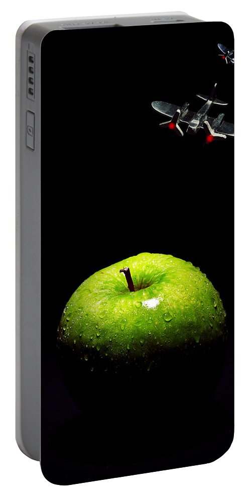 Surreal Portable Battery Charger featuring the photograph Apple under attack by Robert Storost