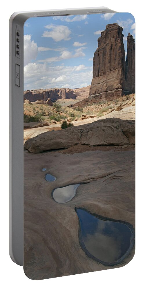 Arches Portable Battery Charger featuring the photograph Arches National Park Park Avenue by Gary Langley