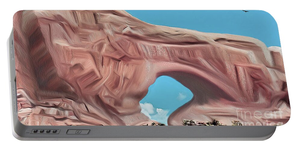 Arches National Park Portable Battery Charger featuring the digital art Arches National Park by Walter Colvin