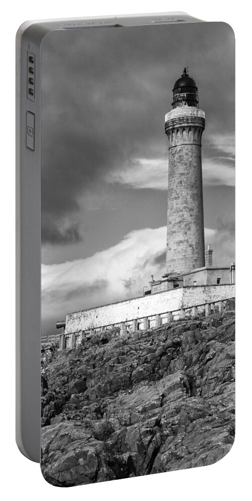 Ardmamurchan Portable Battery Charger featuring the photograph Ardnamurchan Point Lighthouse in Portrait Format. by John Paul Cullen