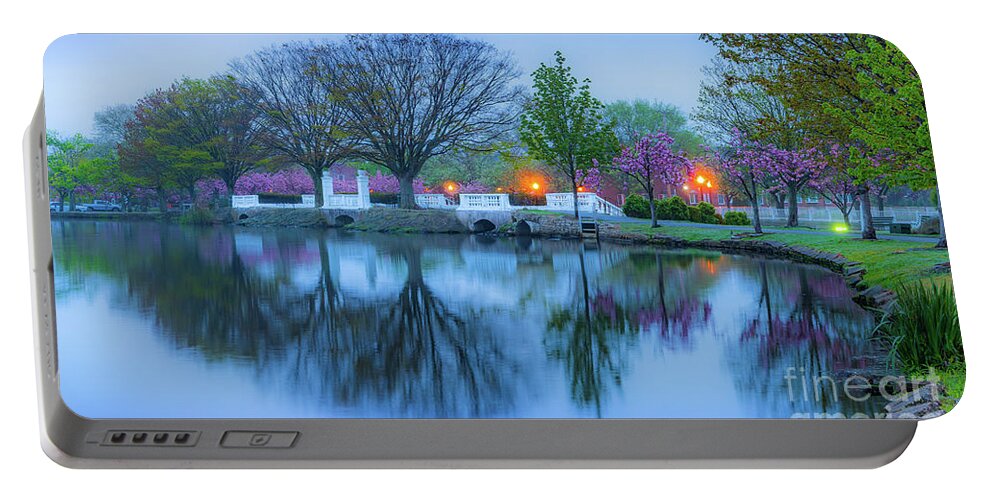 Babylon Portable Battery Charger featuring the photograph Argyle Lake Falls by Sean Mills