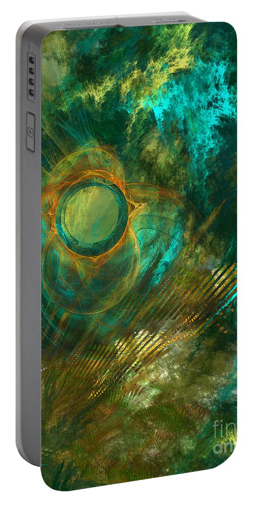 Fractals Portable Battery Charger featuring the digital art Art 2 by Justyna Jaszke JBJart