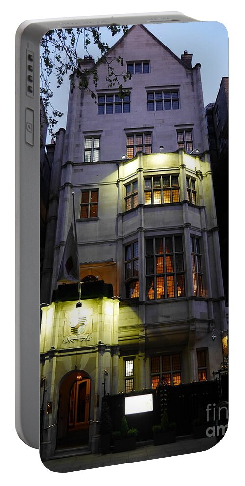 London Architecture Portable Battery Charger featuring the photograph Art Deco Building London by Lexa Harpell