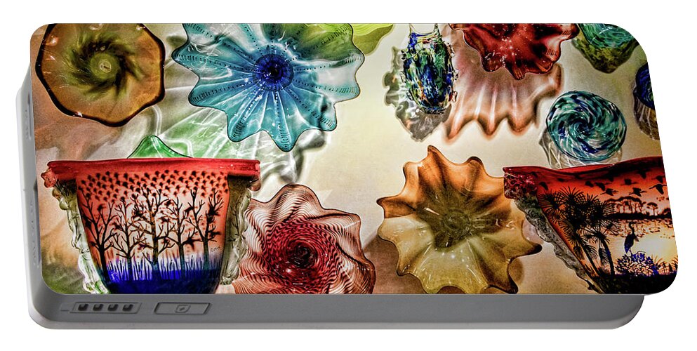 Art Portable Battery Charger featuring the photograph Art Glass by Richard Goldman