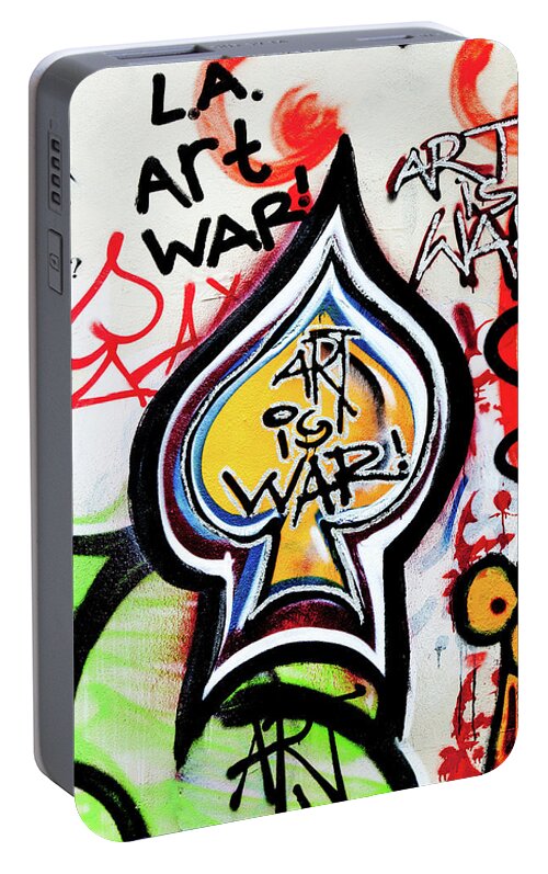 Art Is War Portable Battery Charger featuring the photograph Art is War by Art Block Collections
