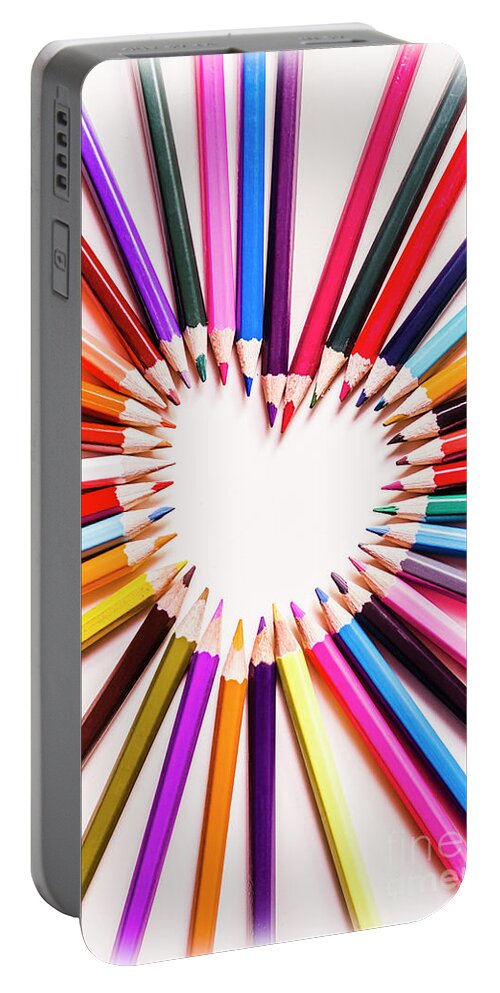 Art Portable Battery Charger featuring the photograph Art Love by Jorgo Photography