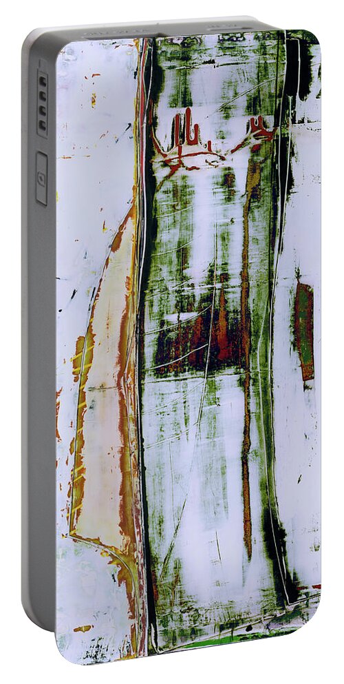 Abstract Prints Portable Battery Charger featuring the painting Art Print Forest by Harry Gruenert