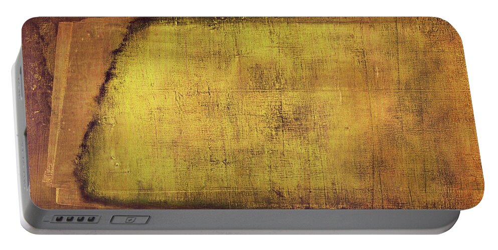 Abstract Prints Portable Battery Charger featuring the painting Art Print Terra by Harry Gruenert