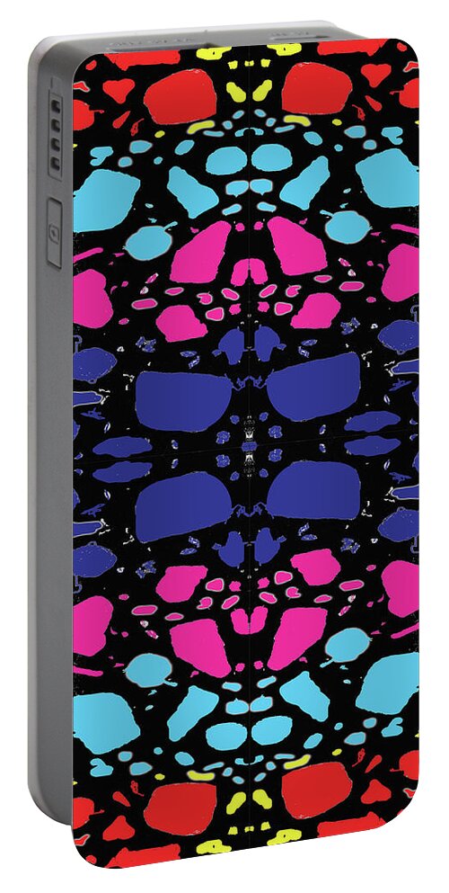 Urban Portable Battery Charger featuring the digital art 062 Rainbow Floater by Cheryl Turner