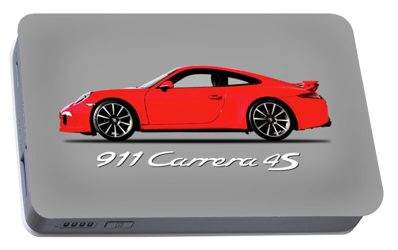 Porsche 911 Carrera 4s Portable Battery Charger featuring the photograph Porsche 911 Carrera 4S by Mark Rogan