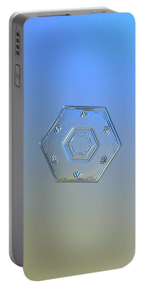 Snowflake Portable Battery Charger featuring the photograph Snowflake photo - Cryogenia by Alexey Kljatov