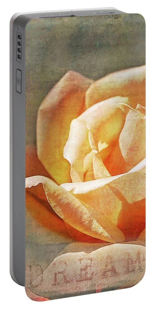 Rose Portable Battery Charger featuring the photograph Dream by Linda Lees