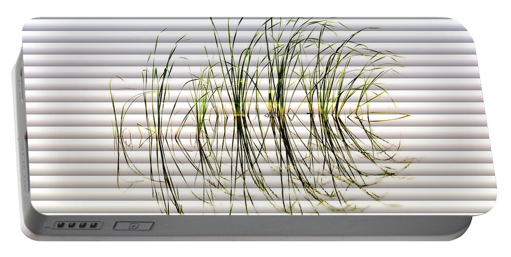 Bill Kesler Photography Portable Battery Charger featuring the photograph Graceful Grass - The Slat Collection by Bill Kesler