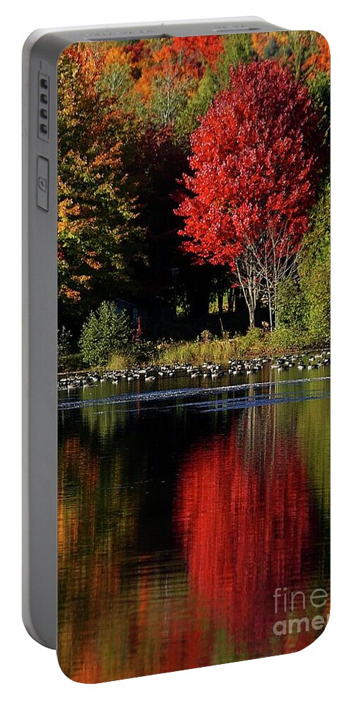 Red Portable Battery Charger featuring the photograph As red as it can be by Aimelle Ml