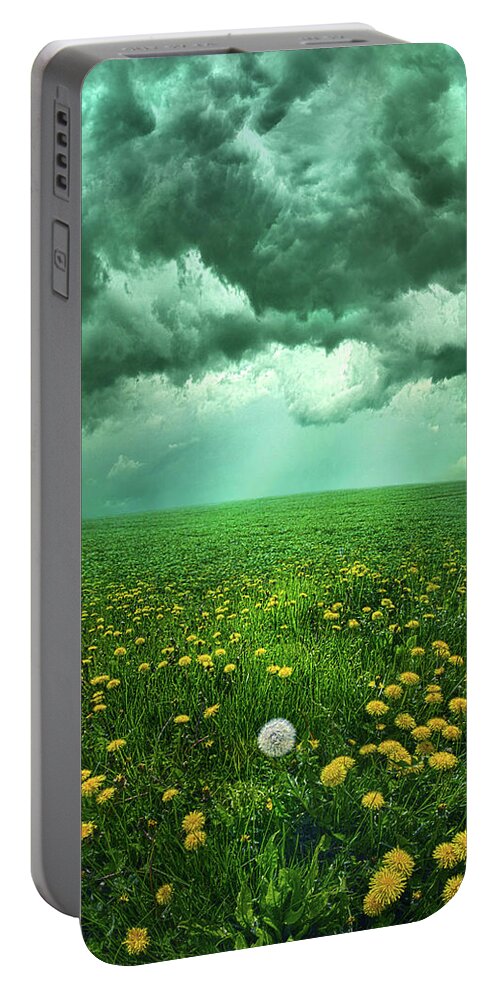 Summer Portable Battery Charger featuring the photograph As The Roads Fade Away by Phil Koch
