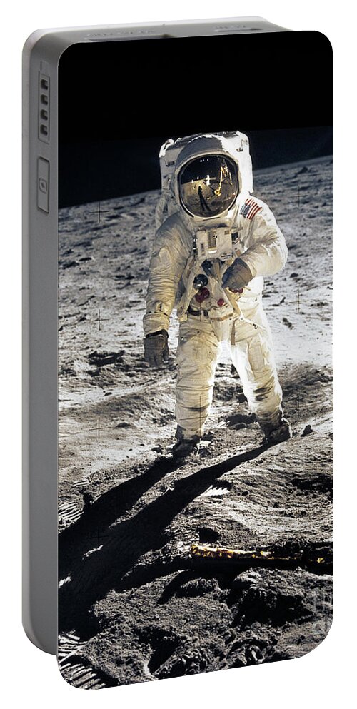 #faatoppicks Portable Battery Charger featuring the photograph Astronaut by Photo Researchers