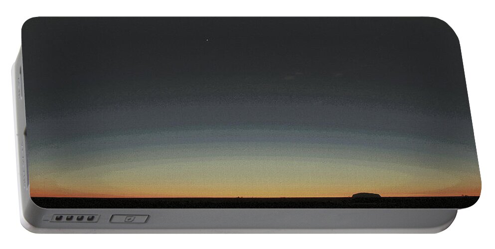 At Dusk Portable Battery Charger featuring the painting At Dusk by Celestial Images