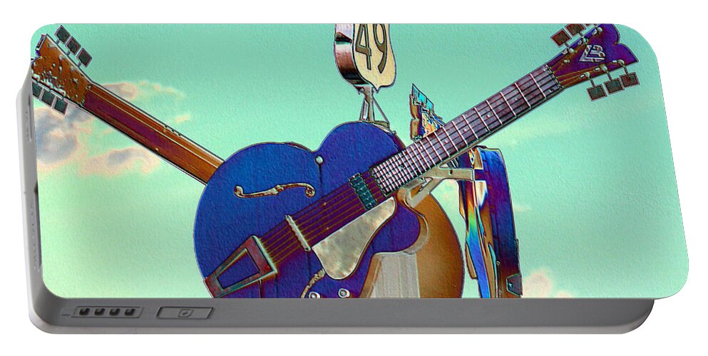 Music Portable Battery Charger featuring the photograph At the Crossroads by Karen Wagner
