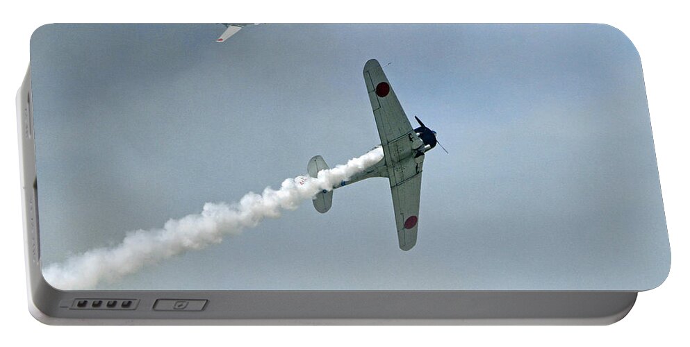 Mitsubishi A6m Zero Portable Battery Charger featuring the photograph Attack of the Zero by Shoal Hollingsworth